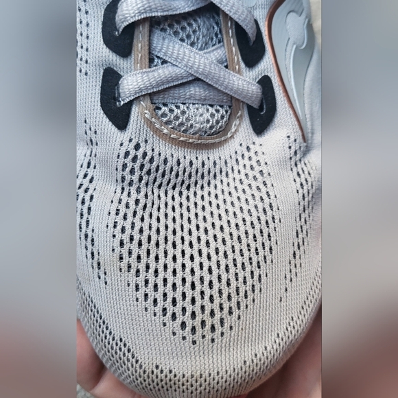 Saucony Ride 14 Gray Womens Running Trainers Sneakers Size 11 Wide - Picture 5 of 11